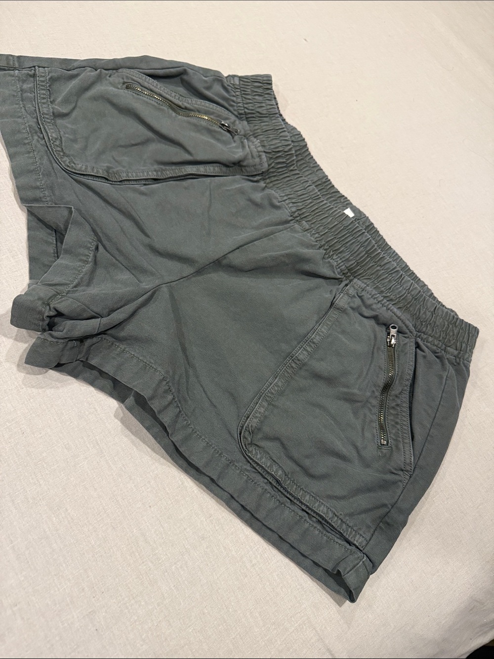 Aerie Olive Elastic-Waist Shorts size XL